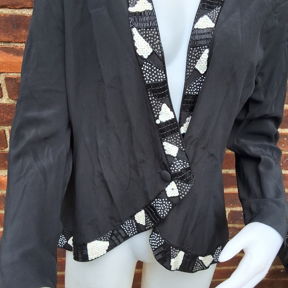 Argenti Vintage 80s sequin jacket 16 - Picture 4 of 12